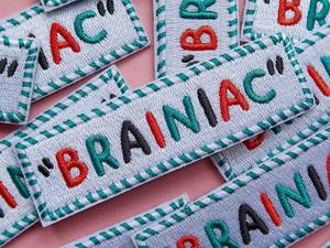 Brainiac 100% pieno ricamo Patch di ferro personalizzato su Patch ricamate - Product Image 6