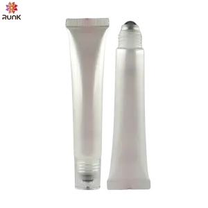 Rollo de bola individual de masaje vacío en tubo de brillo de labios tubo aplicador de pomada de crema cosmética para ojos