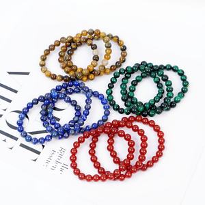 Bracciale in Materiale Misto di Alta Qualità con Ametista Naturale da 8mm, Tendenza Moda Spirituale per Decorazione - Product Image 4