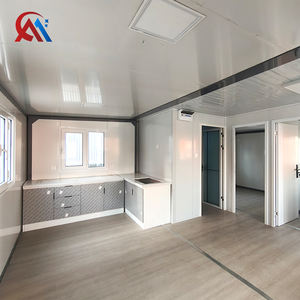 Лидер продаж: 20-футовый расширяемый контейнерный дом с двойными крыльями, устойчивый к коррозии, с прочным стальным каркасом, современный модульный апартамент для торговых центров - Product Image 2