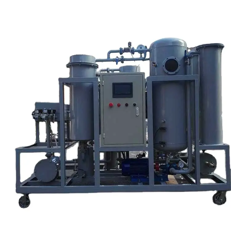 Huile lubrifiante usine de recyclage machine hydraulique système d'épurateur d'huile