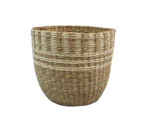 ตะกร้าเก็บของอเนกประสงค์ทรงสี่เหลี่ยมผืนผ้า ทำจากผักตบชวา เป็นมิตรกับสิ่งแวดล้อม ดีไซน์ทันสมัย ใช้ได้ทุกวัน สำหรับใส่ผ้าซัก - Product Image 1