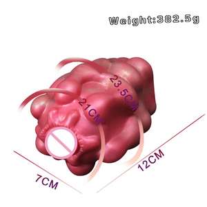 新しいデザインソフトメンズエンケーシングペニスマニュアルマスターベーションシリコンペニスメッセンジャー男性用航空機カップ大人のおもちゃ - Product Image 2