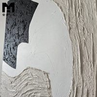 Peinture à l'huile et acrylique abstraite texturée 3D faite à la main sur toile, 100% peinte à la main, avec cadre, décoration murale créative pour la maison