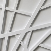 Panneau mural en PVC imperméable et ignifuge, minimaliste moderne, à motifs artistiques entrelacés en 3D, pour usage domestique