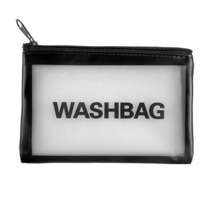 Multifunctional Zipper Bag PVC Waterproof Travel Cosmetic <b>Toiletry</b> <b>Storage</b> Bag - Product Image 1
