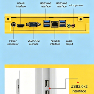 Mini-PC Monoblock I9 9900K 24-Zoll Touchscreen Gaming All-in-One Desktop-Computer <span class=keywords><strong>Windows</strong></span> 10 SSD/HDD 4GB-32GB <span class=keywords><strong>RAM</strong></span> Silber/Schwarz - Product Image 4