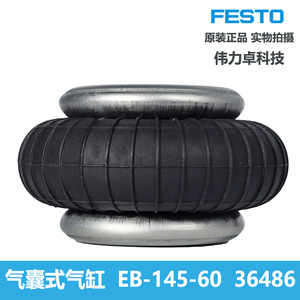 Festo Flexible Cylinder Eb-325-215 193790 Pneumatic Single Acting Aluminum Body - Product Image 4