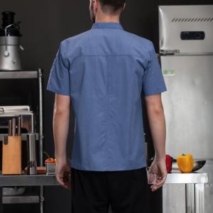Uniformes de Bar más populares para mujeres, hombres, abrigo de Hotel de manga corta, chaqueta de Chef, ropa, pantalones, diseño, uniformes de Chef femeninos - Product Image 4