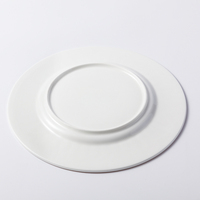 Assiettes à dîner en céramique de porcelaine fine de luxe, design romain royal, bord doré, haut de gamme, banquet, mariage, logo personnalisé européen
