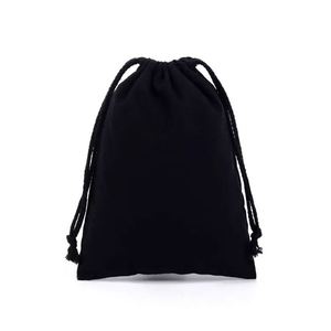 Soft Velvet Cotton Drawstring Pouch Jewelry Gift <b>Bag</b> with Color-Matched <b>Cord</b>, 9 Colors Small Storage Sachet Custom Logo - Product Image 4
