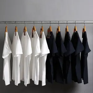 Meilleures ventes 280 grammes pur coton couleur de base sans couture unisexe logo personnalisé t-shirts vierges