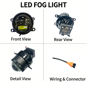 Feux antibrouillard Bi-Beam 50W 40W Blanc <span class=keywords><strong>Jaune</strong></span> 6000K 3000K pour Suzuki Liana A6 - Product Image 2