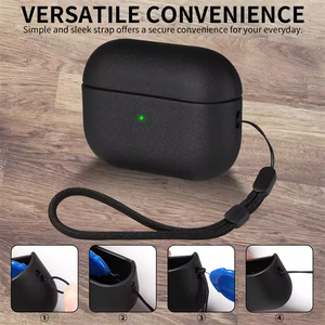 Étui de protection de luxe en TPU imitation cuir pour Apple AirPods Pro 2, anti-chute, pour écouteurs AirPods Pro 1/2/3/4 - Product Image 5