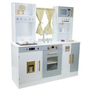 Haute qualité nouveau Design filles cadeaux d'anniversaire famille enfants semblant jouer anneau jouets jouer <span class=keywords><strong>cuisine</strong></span> ensemble en bois pour les filles - Product Image 1