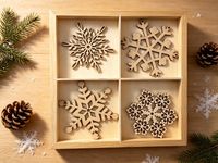 Ornement de Noël en bois découpé au laser avec nom personnalisé, décorations de Noël pour la maison, cadeaux créatifs pour les amateurs de bricolage