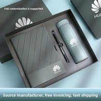 Coffret Cadeau Carnet Personnalisé en Sergé avec Logo, en Cuir PU A5, Impression Numérique, pour Bureau et Souvenir d'Entreprise