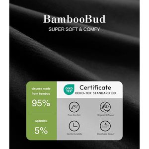 BambooBud Kids Jogger Pants Elastic Waist Unisex Casual Sweatpants Breathable <b>Pull</b> On Pants - Product Image 4