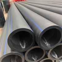Tuyau en PEHD DN200 DN450 DN710, tuyau en PE, tuyau en plastique pour système d'alimentation en eau