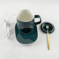 Réchauffement de maison retour cadeaux électronique garder 55 degrés Thermostat panneau de chauffage en verre avec tasse en céramique personnalisée
