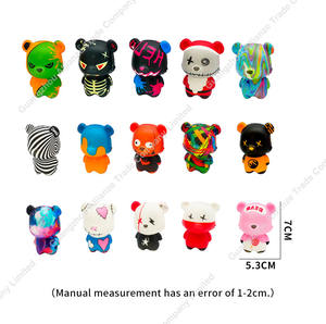 Juguete de Peluche de Oso Colorido de Estilo Novedoso, Serie de Arte Graffiti, de Compresión Lenta, Regalo para Niños - Product Image 6