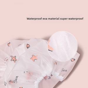 Gorro de Ducha EVA de Una Sola Capa, Moderno, con Estampado de Dibujos Animados, Alta Elasticidad e Impermeable, Excelente Estilo - Product Image 2