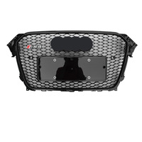 2013-2016 Audi A4 B8 Kit Carrosserie RS4 ABS Noir Brillant Grille Maille S4/RS4 Boutique Forme Nid D'abeille Modifiée Haute Qualité Facile