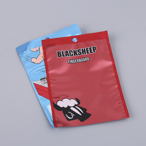 Bolsas ciegas de papel de aluminio autoadhesivas de bajo precio Bolsa con cremallera de tres lados para exposiciones de monopatín para embalaje de dedos - Product Image 4