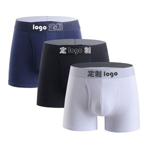 Biểu Tượng Tùy Chỉnh Cơ Bản Phong Cách Của Nam Giới Thoáng Khí Giữa-Rise Tóm Tắt Và Võ sĩ Dệt Kim Cotton Người Đàn Ông Của <span class=keywords><strong>Knickers</strong></span> Cho Mặc Hàng Ngày - Product Image 3