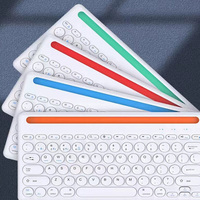 Keyboard Tablet Nirkabel Bt Lucu Portabel 2.4g Mouse dan Keyboard Combo Laptop Eksternal Multi-perangkat untuk Ponsel Laptop Hadiah