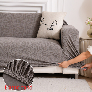 Phổ đàn hồi Spandex co giãn Non-Slip <span class=keywords><strong>sofa</strong></span> bao gồm cho 1-3 chỗ ngồi cắt ghế hình học có thể giặt giá cả cạnh tranh - Product Image 4