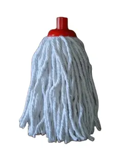 factory direct sale 180g ,200g ,250g white or color recycle cotton mop refill head 260g & 300g plastic clip socket