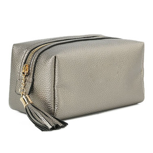 Large <b>Makeup</b> Brush Bag PU Leather Zipper Water Resistant Soft Portable Cosmetic Storage Pouch Travel Organizer Custom Logo <b>Case</b> - Product Image 1