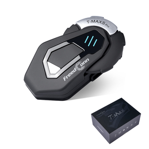 FreedConn T-MAXS PRO Intercomunicador para Casco de Motocicleta, para 6 Motociclistas, <span class=keywords><strong>Radio</strong></span> <span class=keywords><strong>FM</strong></span>, <span class=keywords><strong>Bluetooth</strong></span> 5.1, Impermeable IP65, 1000m - Product Image 1