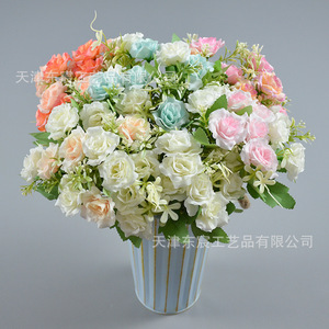 Bouquet de roses en diamant Dongchen Crafts, 30 cm-100 cm, fleurs en soie, décoration de mariage et de maison - Product Image 3