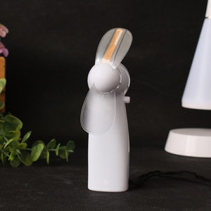 Mini ventilador LED portátil intermitente luz colorida ventilador de refrigeración con batería Festival creativo confesión regalo enfriador de escritorio - Product Image 3