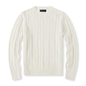Nuevo Suéter de Punto Personalizado de Algodón con Corte Ajustado Estilo Old Money para Hombre - Product Image 3