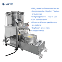 Lanphan Vortex-Separator Lösungsmittelfreie Pflanzenöl-Extraktionsmaschine Eiswasser Einstellbare Vibrationsfrequenz 304 Edelstahl-Motor