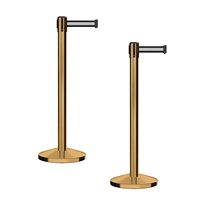 Support rétractable de barrière de ceinture d'acier inoxydable de queue pour l'aéroport