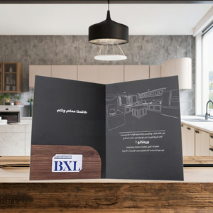 Tùy chỉnh A4 cao cấp bìa cứng kinh doanh thẻ cuốn sách loại tập tin thư mục logo dập nổi cho giấy tài liệu giấy bìa in ấn - Product Image 2