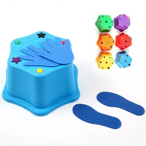 Giocattoli di plastica del mucchio della prugna dei bambini attrezzatura di addestramento di integrità sensoriale giocattolo dell'equilibrio del trampolino di lancio
