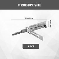 Kit de Herramientas Profesional para Cerrajeros, Decodificador de Llaves Universal de Acero Inoxidable SS002 Pro SS001 Pro con Escala para Abrir Puertas de Casa