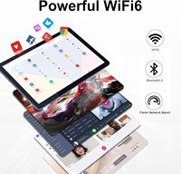 Tablet 10.1 Inci Laris Manis dengan Keyboard, RAM 8GB ROM 256GB, Baterai 6000mAh, Prosesor Octa-core, Android 15 Tablet PC