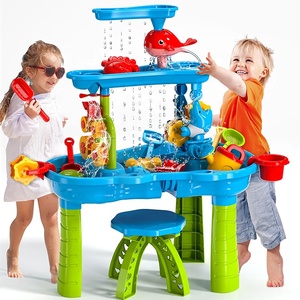 <span class=keywords><strong>Table</strong></span> de jeu d'extérieur 3 niveaux Samtoy 63CM pour enfants, idéale pour la plage et les activités estivales dans le jardin - Product Image 1
