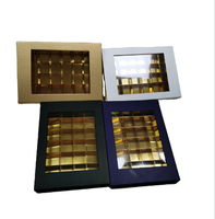 Vente en gros Boîte de chocolat de luxe Boîte d'emballage cadeau élégante avec séparateurs Boîte de gâteau sucré de mariage personnalisable