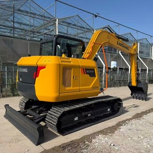 Excavatrice LIUGONG 9075F 7,5T avec moteur Yanmar, godet de 0,3 m³, mode ECO, rotation zéro, idéale pour fermes, vergers, espaces restreints et travaux municipaux, Kawasaki - Product Image 1