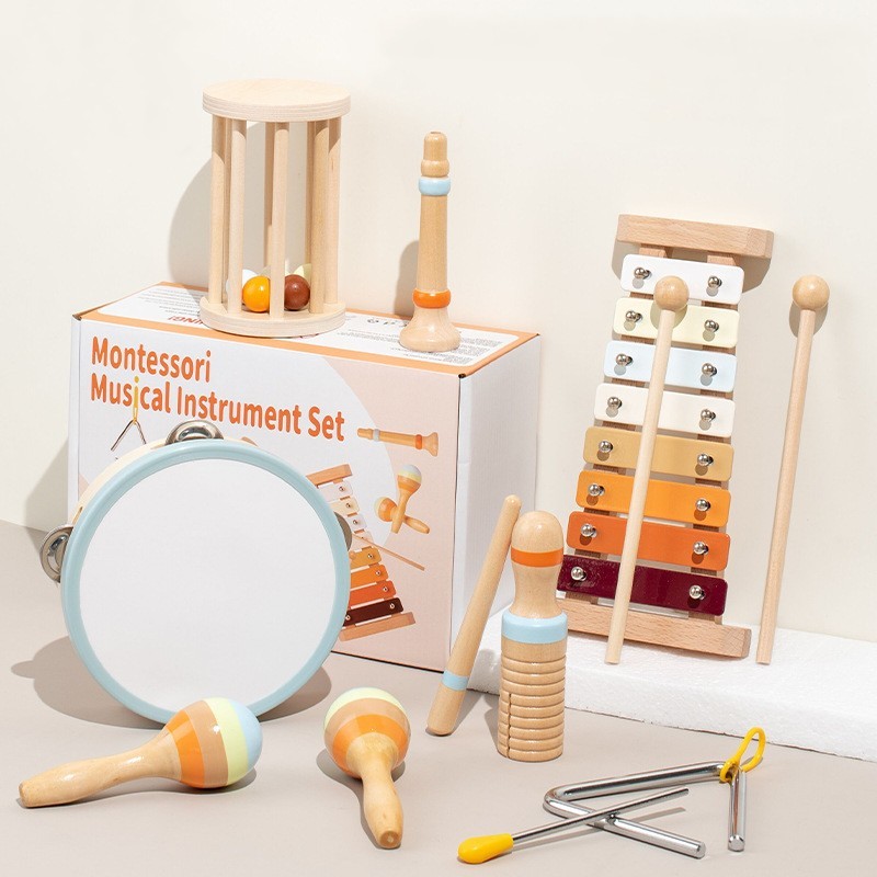 Montessori Baby Natural Wood Percussion Instrument