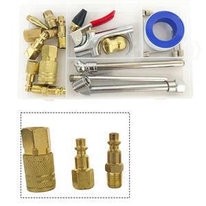 Pistolet à air industriel avec buse à 2 voies, kit de raccord rapide, embout de gonflage de pneus et aiguilles à broche pour atelier - 001 - Product Image 6