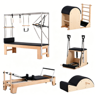 Matériel de mise en forme corporelle Maple Pilates Core Bed pliable blanc pour yoga, ensemble cinq pièces pour entraînement privé, fitness et sport extrême, de Chine