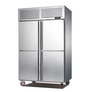 Réfrigérateur à <span class=keywords><strong>kimchi</strong></span> commercial à 4 portes, acier inoxydable 201/304, réfrigérateur de cuisine de restaurant, équipement de réfrigération verticale profonde - Product Image 1